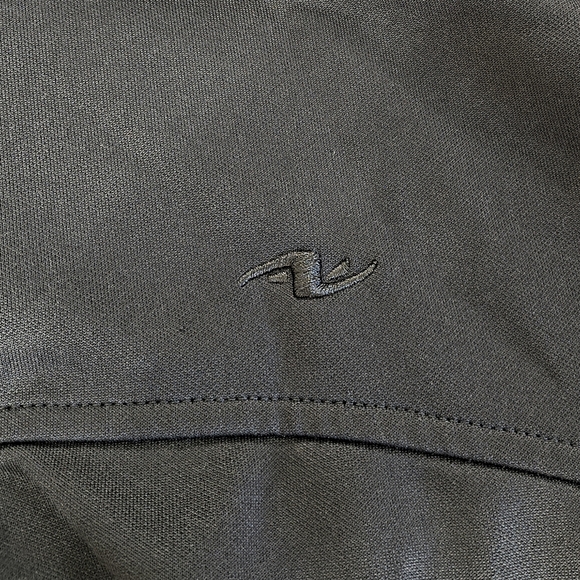 Athletic Works Mens sz XL Black Track Jacket with White and Gold Stripes - Picture 3 of 6